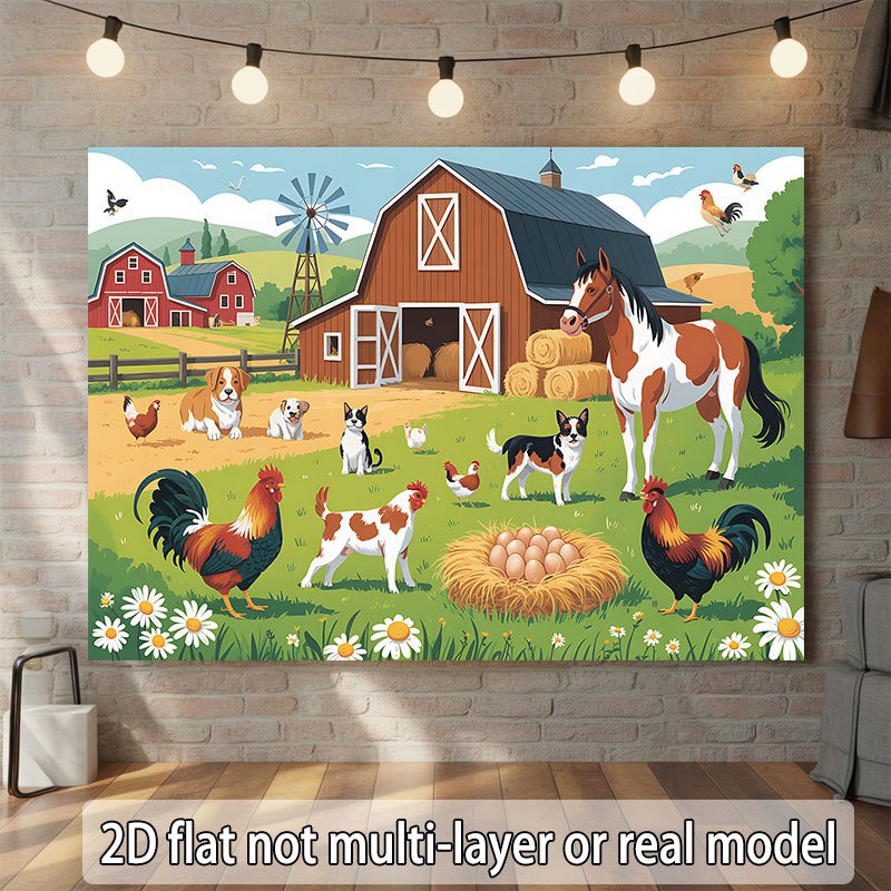 Agriculture Farming School - Design plano 2D, banner de uma