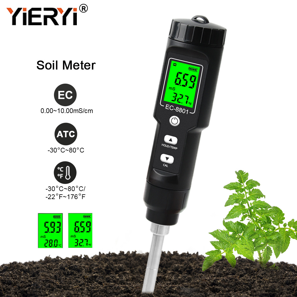 Agriculture Farming Hand Tools - Yieryi ec/temp testador de solo 0.00-10.00