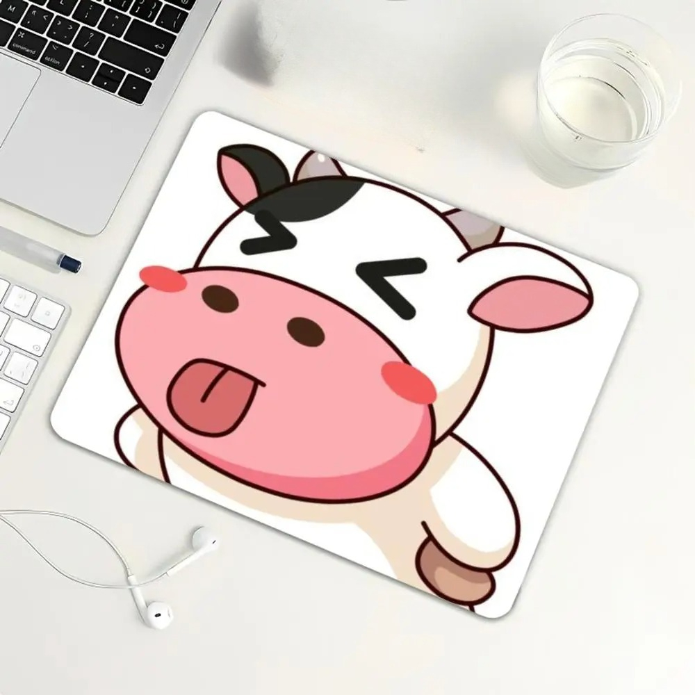 Cow Mat Rubber - Mouse Pad Pequeno com Estampa de