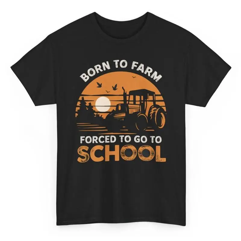 Agriculture Farming School - Camiseta Engraçada Agrícola: Fazendeiro Nascido Para