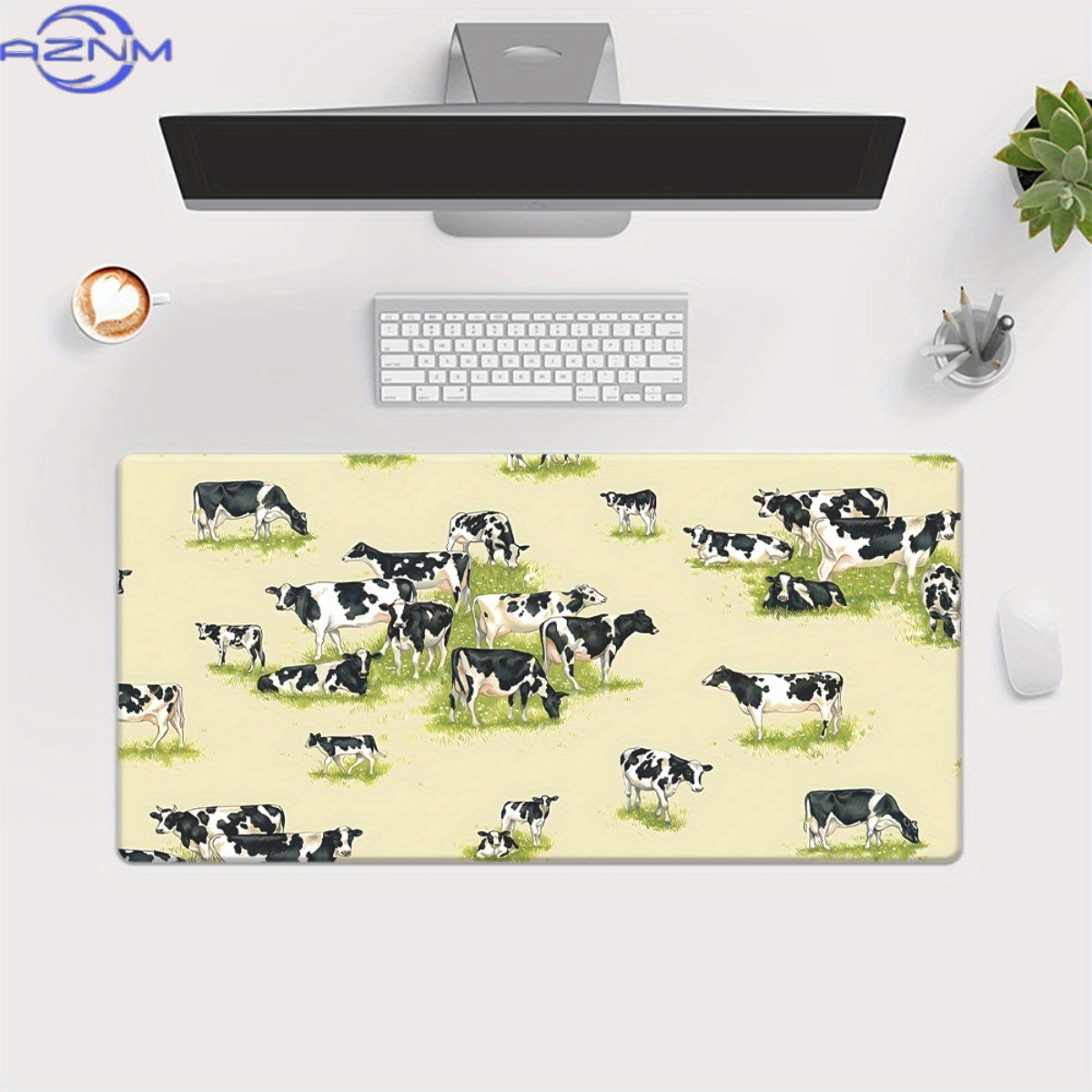 Um tapete de mesa XXL com esta - Cow Mat Rubber avaliação e preço