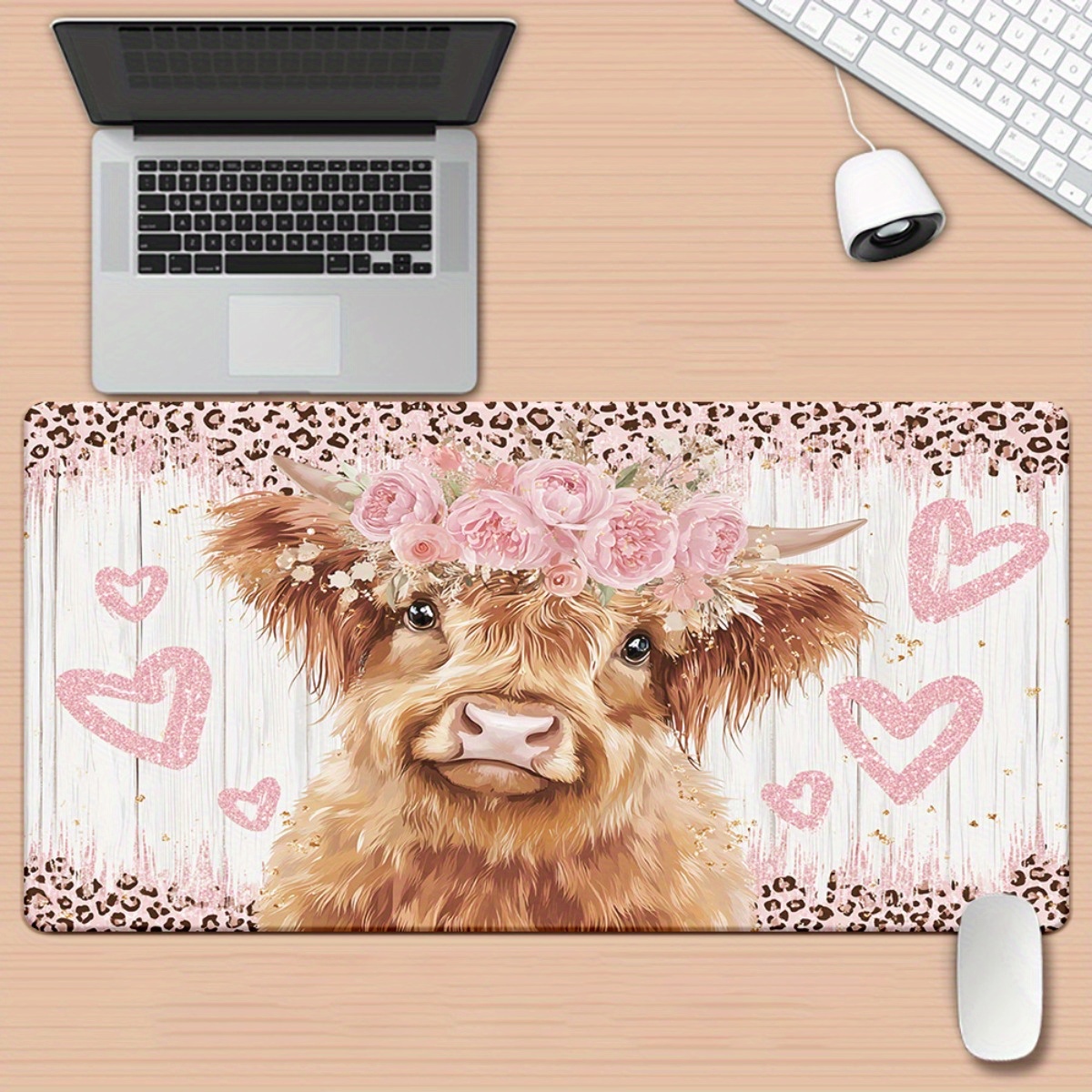 Tapete de Mesa Highland Cow co - Cow Mat Rubber avaliação e preço
