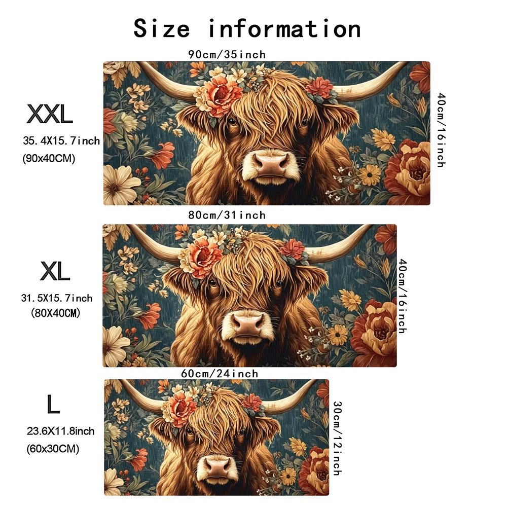 Mouse Pad Floral Vintage Highl - Cow Mat Rubber avaliação e preço